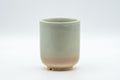 Japanese Teacup - Tsutsu-gata Hagi-yaki Yunomi - front view of the cylindrical Hagi-yaki cup