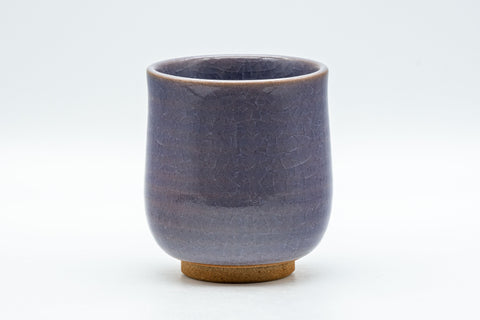 Japanese Teacup - 宮城野 Floral Lavender Purple Snowflake Glazed Tsutsu-gata Yunomi - 160ml