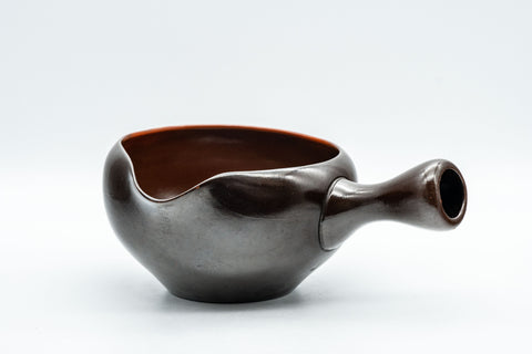 Japanese Yuzamashi - Tetsuo Black Kokudei Tokoname-yaki Water Cooler - side profile view