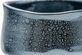 Japanese Matcha Bowl - 東山 Higashiyama Tenmoku Glazed Chawan with Bamboo Chasen Whisk and Chashaku Scoop - 500ml - side view showing the speckled yuteki oil-spot glaze