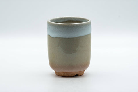 Japanese Teacup - 天鵬山 Tsubaki Kiln 椿窯 Tsutsu-gata Hagi-yaki Yunomi - 180ml
