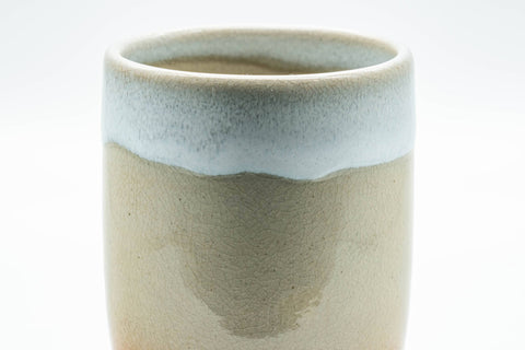 Japanese Teacup - 天鵬山 Tsubaki Kiln 椿窯 Tsutsu-gata Hagi-yaki Yunomi - 180ml