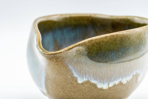 Japanese Katakuchi - Vibrant Glazed Agano-yaki Water Cooler - 150ml - Tezumi