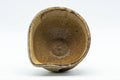 Tezumi — Japanese Katakuchi - Beige Glazed Yuzamashi Water Cooler - 140ml — tipped to show the interior