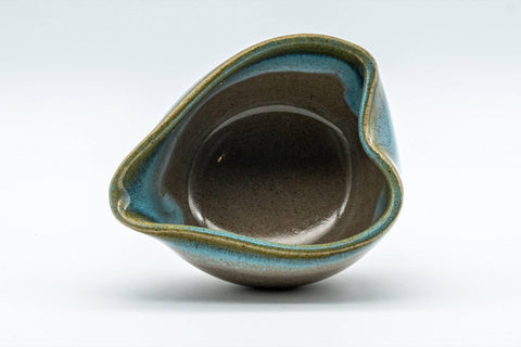 Japanese Katakuchi - Turquoise Glazed Agano-yaki Water Cooler - 80ml - Tezumi