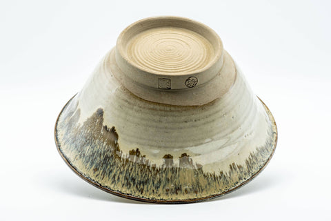 Japanese Matcha Bowl - 竜 陶 Asagao-gata Tenmoku Nagashi Glazed Chawan - 450ml