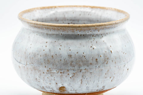 Japanese Kensui - Milky White Glazed Water Bowl - 400ml - Tezumi