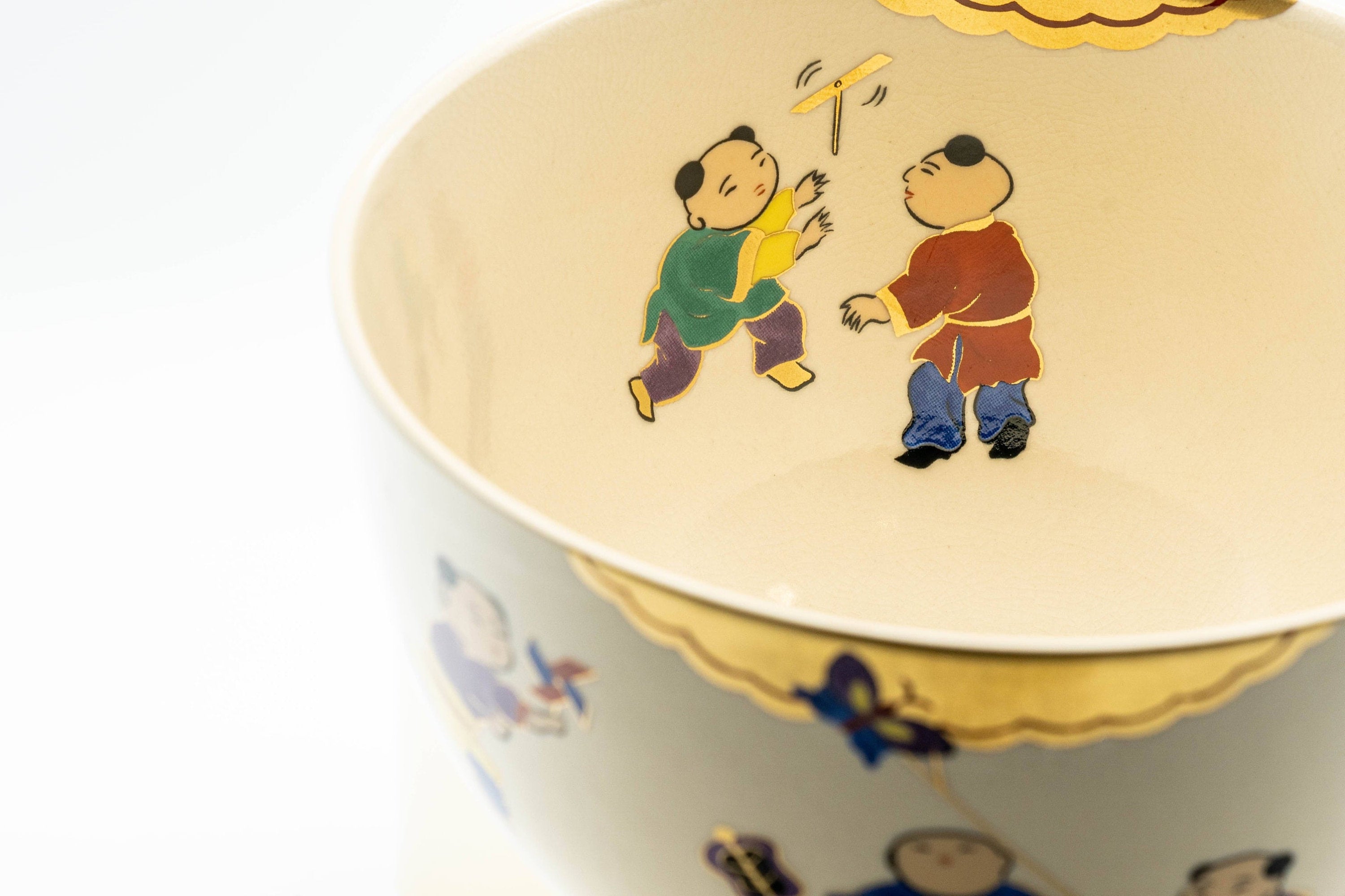 Japanese Matcha Bowl - 郎山 Wan-nari Kyo-yaki Chawan - 450ml
