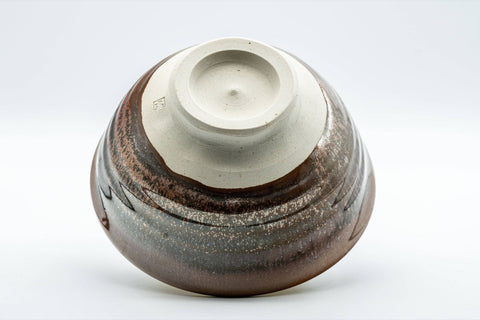 Japanese Matcha Bowl - Red Tenmoku Glazed Sugi-nari Chawan - 350ml