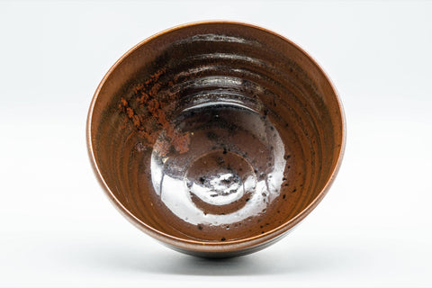 Japanese Matcha Bowl - Red Tenmoku Glazed Sugi-nari Chawan - 350ml