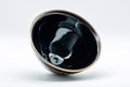 Japanese Matcha Bowl - Teiichi Oketani 定一桶谷 Black Tenmoku Kyo-yaki Chawan with Fukurin - 300ml - Tezumi