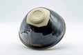 Japanese Matcha Bowl - Teiichi Oketani 定一桶谷 Black Tenmoku Kyo-yaki Chawan with Fukurin - 300ml - Tezumi