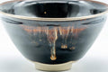 Japanese Matcha Bowl - Teiichi Oketani 定一桶谷 Black Tenmoku Kyo-yaki Chawan with Fukurin - 300ml - Tezumi