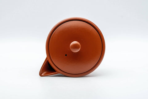 Tezumi — Japanese Houhin - Classic Tokoname-yaki Teapot - 175ml — top-down view of the lid