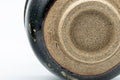 Japanese Teacup - Dojimari-gata Tenmoku Nagashi Glazed Guinomi - 40ml - underside view showing the foot
