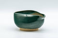 Tezumi — Japanese Katakuchi - Blue-green Agano-yaki Water Cooler  - 100ml — front view