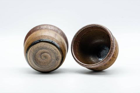 Japanese Teacups - Pair of Drip-Glazed Senchawan - 80ml