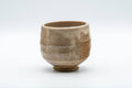 Japanese Teacup - Beige Drip-Glazed Yunomi - 180ml - front view of the beige drip-glazed teacup