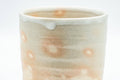 Japanese Teacup - 玉祖窯 Tamaso Kiln Gohonte Hagi-yaki Yunomi - 150ml - top-down view showing the interior
