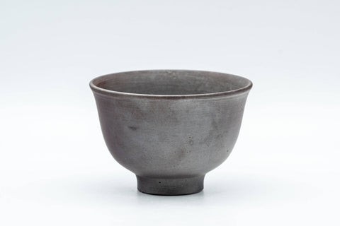 Japanese Teacups - Set of 5 Banko-yaki Senchawan - 55ml - eye-level side view of a single cup