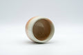 Japanese Teacup - Tsubaki Kiln Gohonte Hagi-yaki Senchawan - 110ml - angled view showing the rim and interior