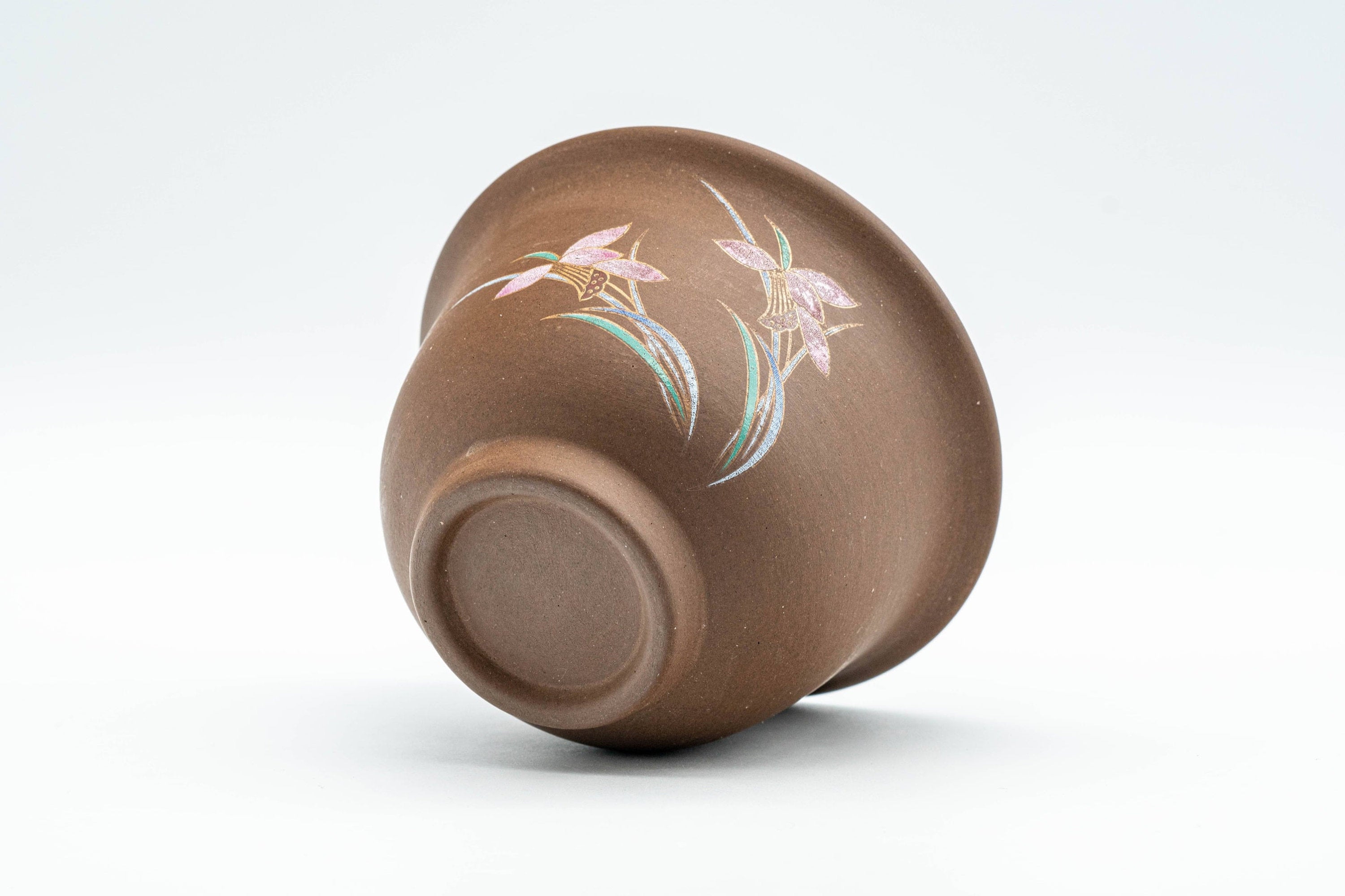 Japanese Teacup - Floral Stoneware Yunomi - 130ml
