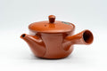 Tezumi — Japanese Kyusu - Classic Red Shudei Tokoname-yaki Teapot - 350ml — three-quarter view