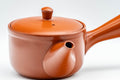 Tezumi — Japanese Kyusu - Classic Red Shudei Tokoname-yaki Teapot - 350ml — closeup of the decoration
