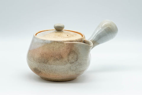 Japanese Kyusu - 天鵬山 Tsubaki Kiln Hagi-yaki Do-ake Teapot - 290ml