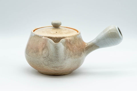 Japanese Kyusu - 天鵬山 Tsubaki Kiln Hagi-yaki Do-ake Teapot - 290ml