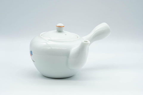 Japanese Kyusu - Persimmon Porcelain Arita-yaki Debeso Teapot  - 300ml - Tezumi