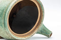 Tezumi — Japanese Kyusu - Speckled Green Glazed Serpent Lid Teapot - 350ml — interior view showing the filter