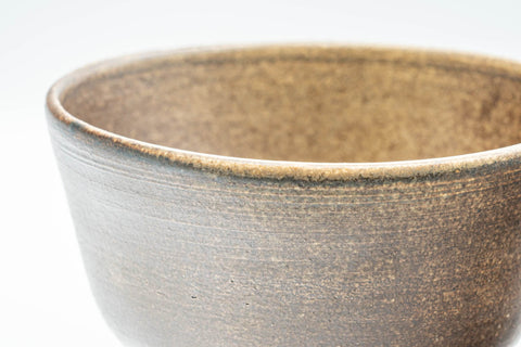 Japanese Matcha Bowl - Matte Brown Glazed Chawan - 450ml