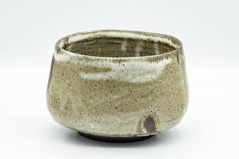 Japanese Matcha Bowl - Beige Drip-Glazed Chawan - 500ml - Tezumi