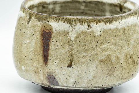 Japanese Matcha Bowl - Beige Drip-Glazed Chawan - 500ml - Tezumi