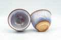 Japanese Teacups - Pair of Lavender Hagi-yaki Yunomi - 125ml - Tezumi