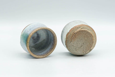 Japanese Teacups - Pair of Hare's Fur Glazed Guinomi - 40ml - Tezumi