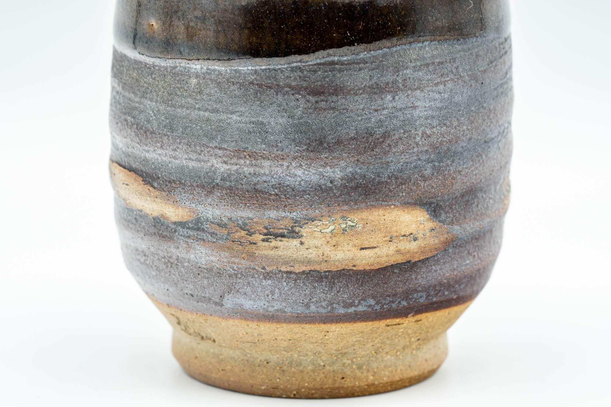 Japanese Teacup - Brown Glossy and Matte Glazed Yunomi - 150ml - Tezumi