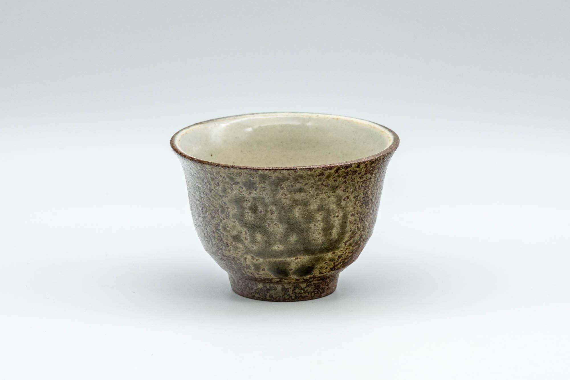 Japanese Teacup - Ash Green Glazed Shigaraki-yaki Guinomi - 60ml - Tezumi