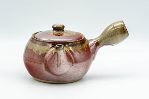 Japanese Tea Set - Drip-Glazed Debeso Kyusu Teapot and Yunomi Teacup