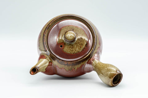 Japanese Tea Set - Drip-Glazed Debeso Kyusu Teapot and Yunomi Teacup