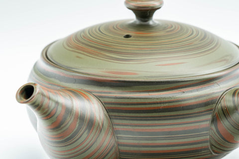 Japanese Kyusu - 雲仙窯 Unzen Kiln Nerikomi Tokoname-yaki Teapot - 200ml