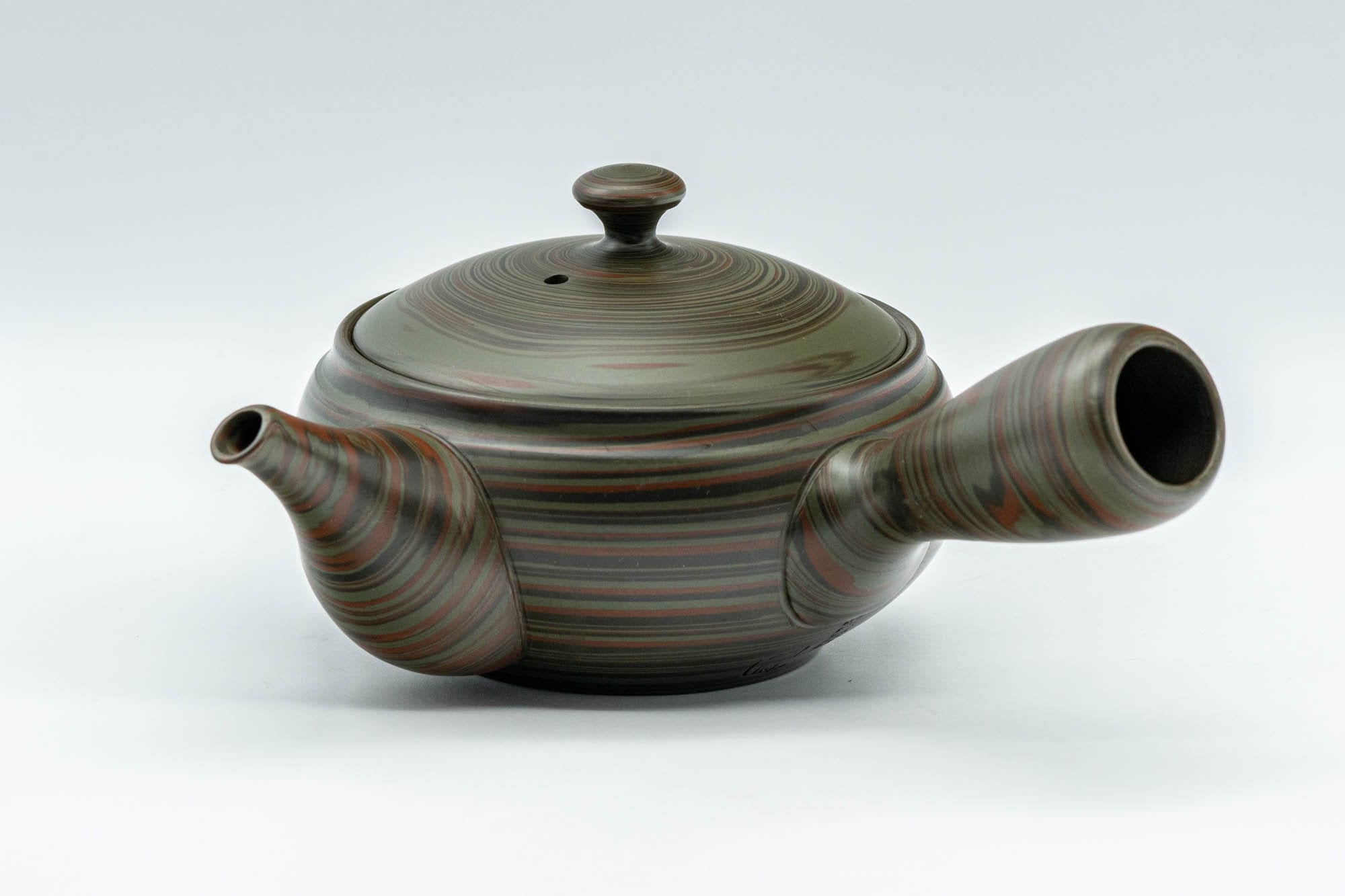 Japanese Kyusu - 雲仙窯 Unzen Kiln Nerikomi Tokoname-yaki Teapot - 200ml