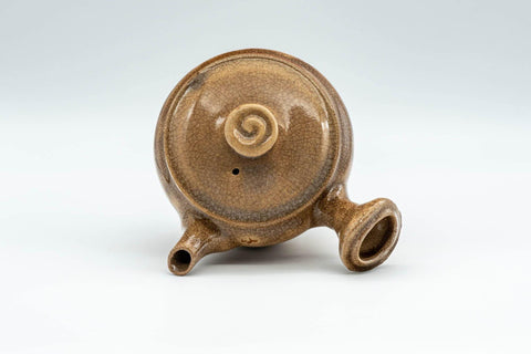 Tezumi — Japanese Kyusu - Drip-Glazed Hagi-yaki Do-ake Kyusu - 125ml — interior view showing the filter