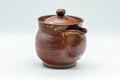 Tezumi — Japanese Houhin - Burgundy Nasu-gata Do-ake Houhin - 400ml — top-down view of the lid