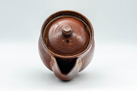 Tezumi — Japanese Houhin - Burgundy Nasu-gata Do-ake Houhin - 400ml — interior view showing the filter