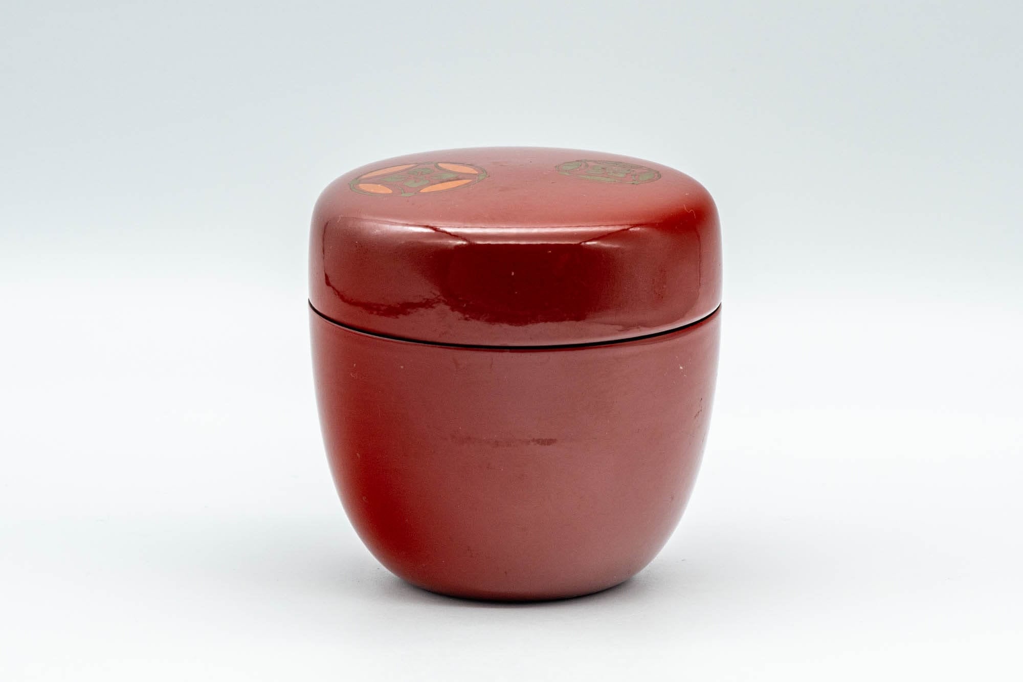 Japanese Natsume - Shippo Red Matcha Tea Caddy  - 100ml