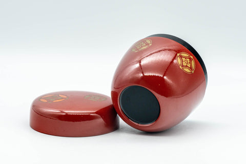 Japanese Natsume - Shippo Red Matcha Tea Caddy  - 100ml