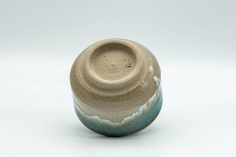 Japanese Teacup - Turquoise Glazed Agano-yaki Yunomi  - 90ml
