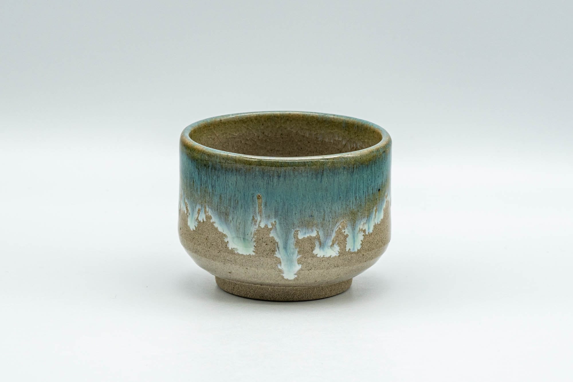 Japanese Teacup - Turquoise Glazed Agano-yaki Yunomi  - 90ml